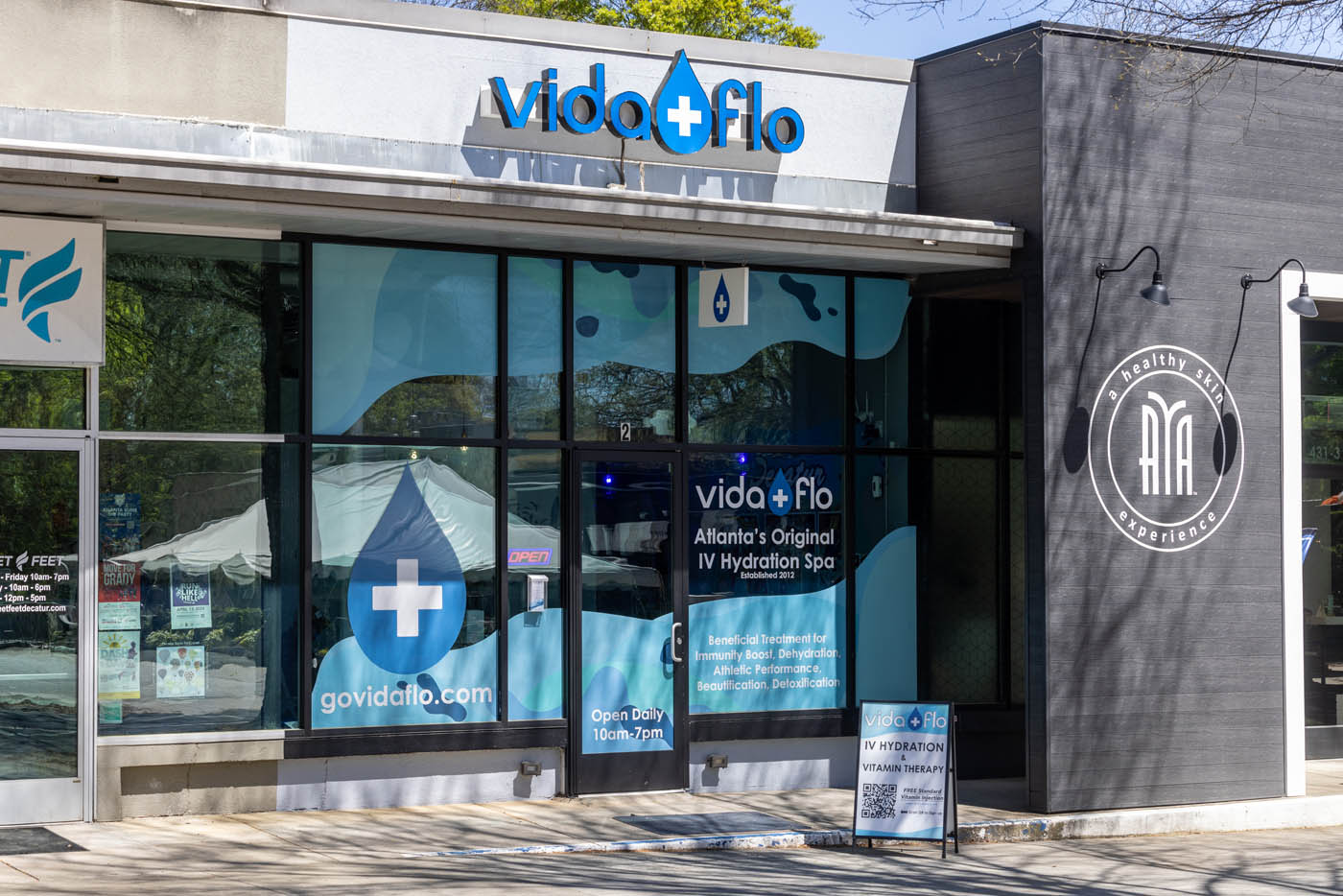 Vida-Flo store front.