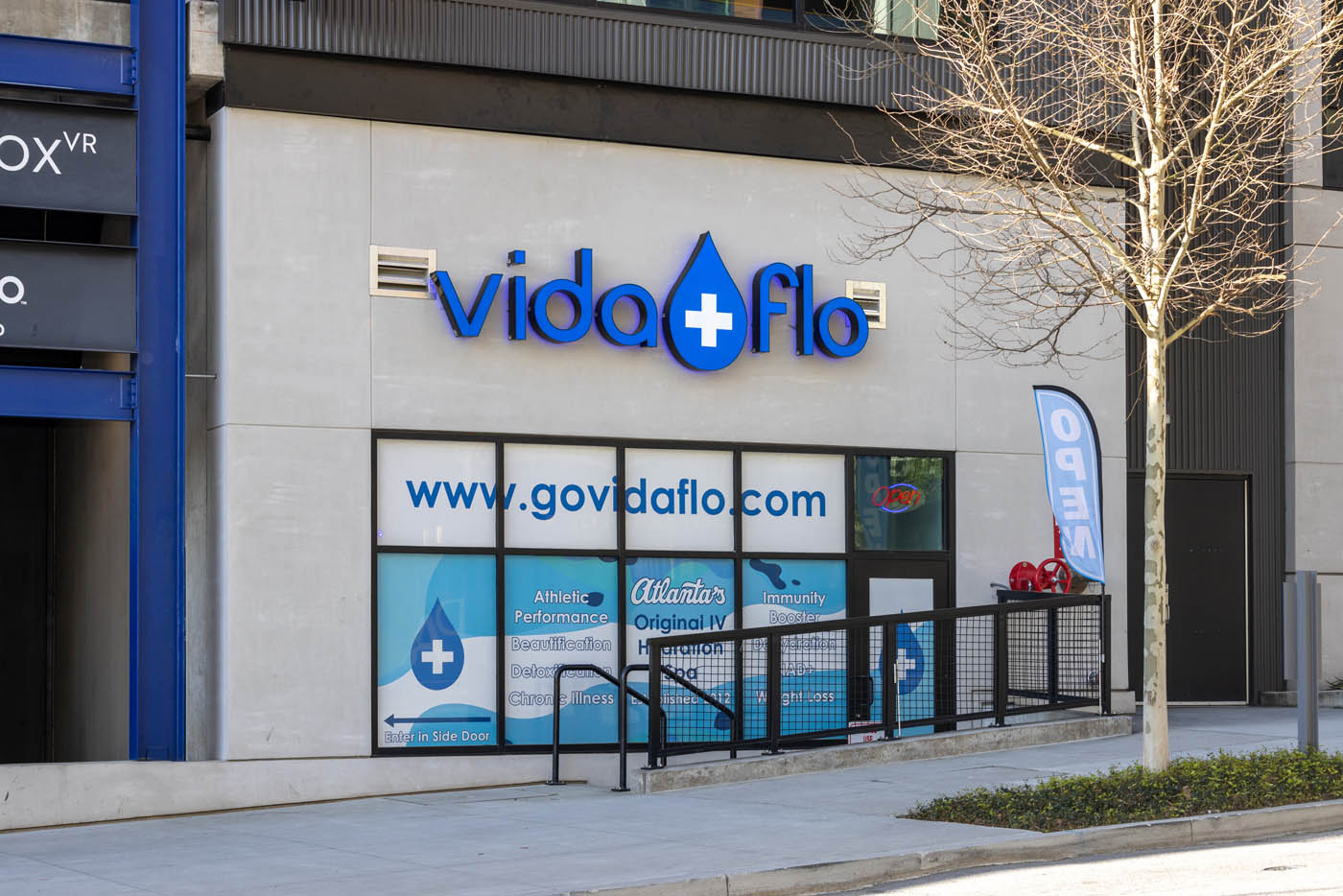 Vida-Flo store front.